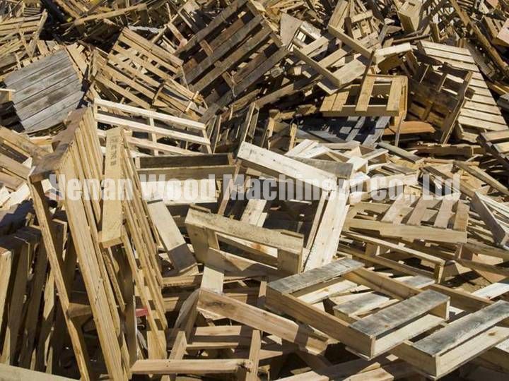 Waste wood pallets