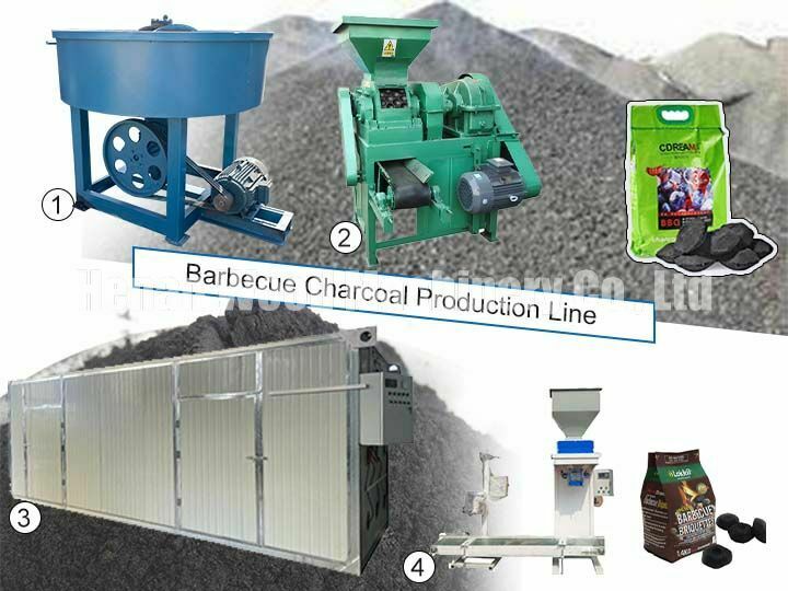Bbq charcoal production line