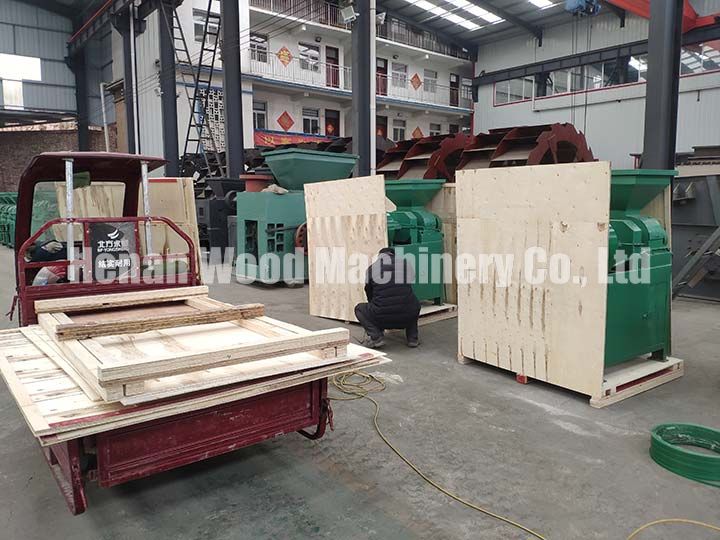 Packing of barbecue charcoal machine
