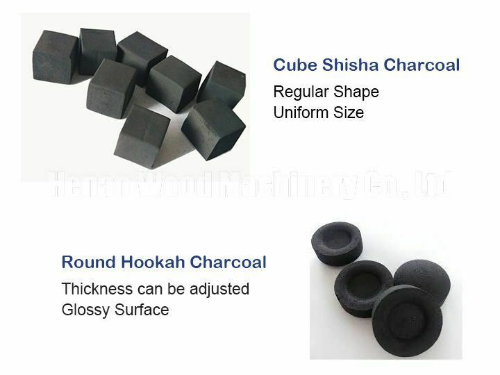 Products of rotary shisha charcoal machine