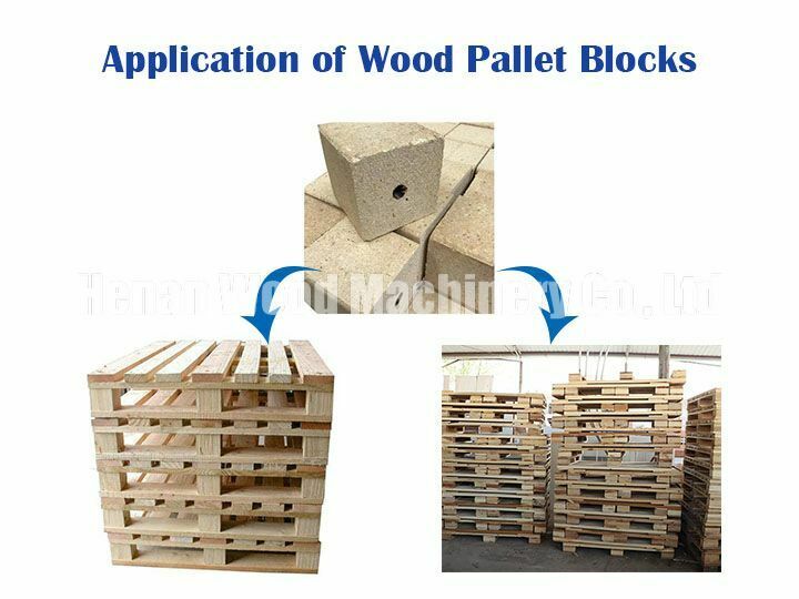 Sawdust bricks application