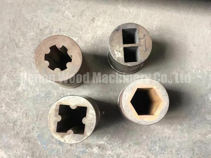 Molds of charcoal briquette extruder